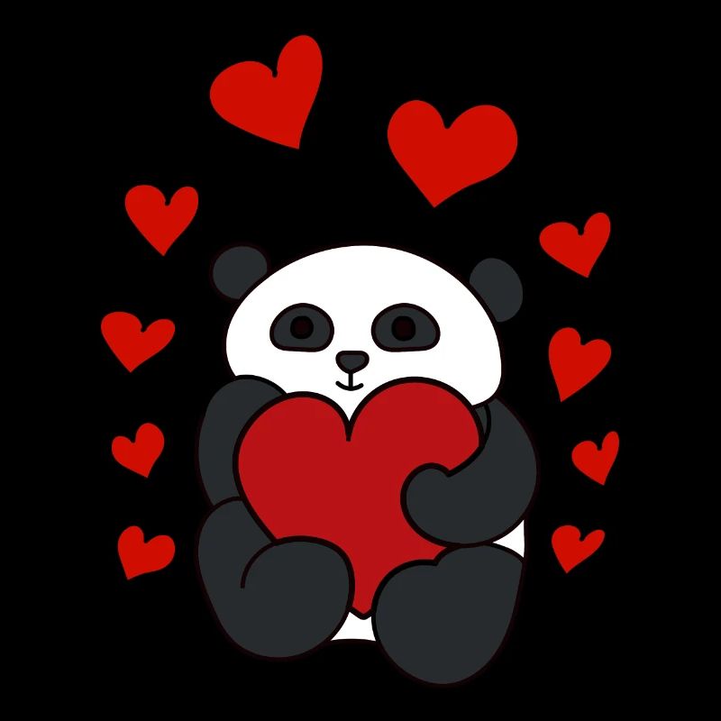 Panda Bär Herz