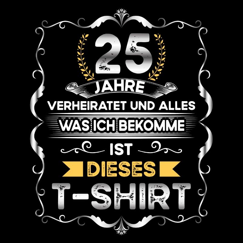 Traumpaar seit 25 Jahren Silberhochzeit Geschenk