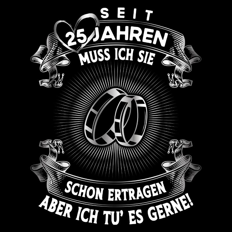 Traumpaar seit 25 Jahren Silberhochzeit Geschenk
