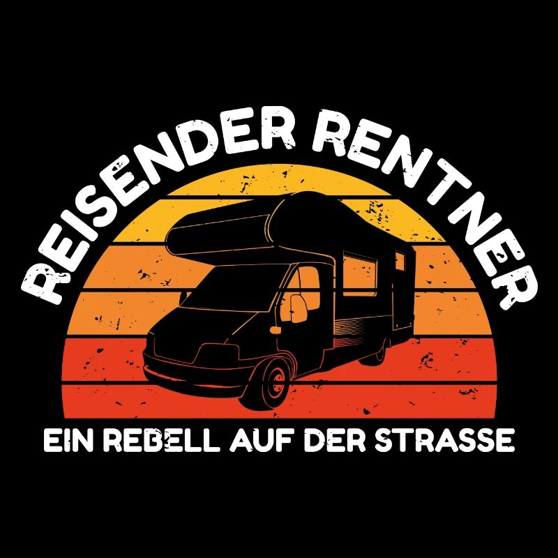 Rentner Geschenk Ruhestand Camper Camping Rente