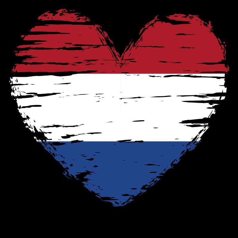 Pays-Bas coeur drapeau drapeau blason