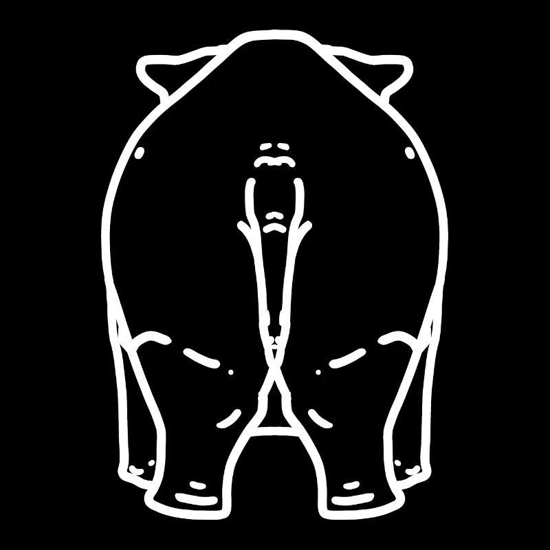 Fesses de rhinocéros