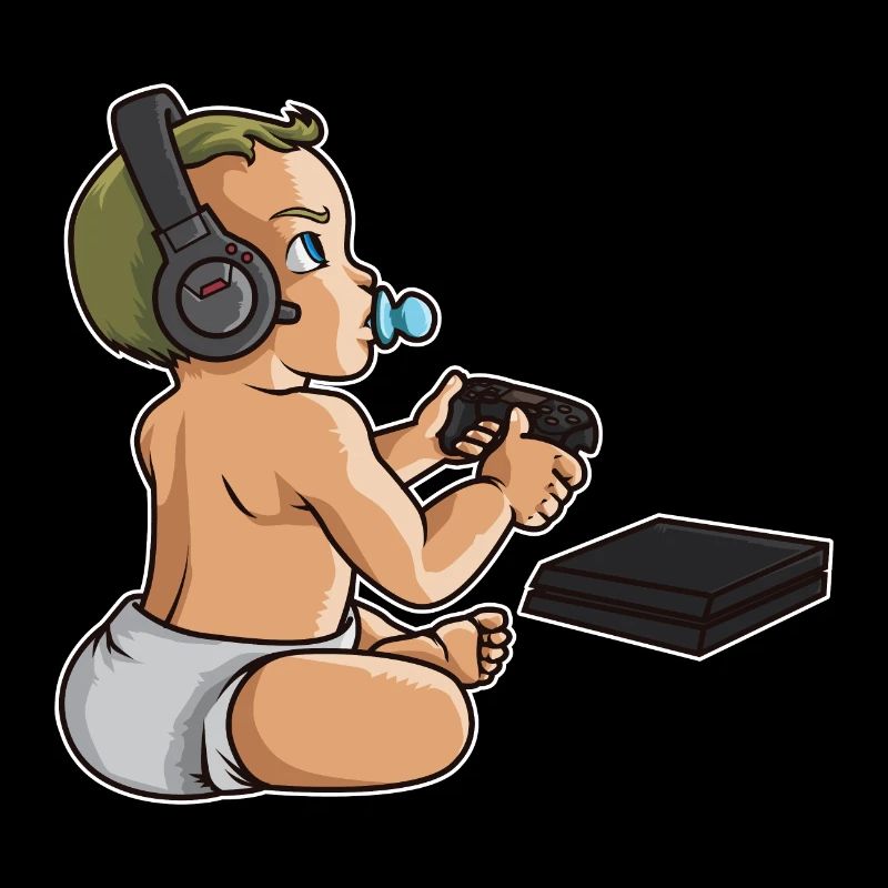 Baby spielt Videospiele | Gaming Controller Spiele