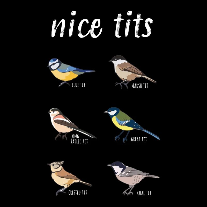 Funny Birdwatching "Nice tits" Bird Gift