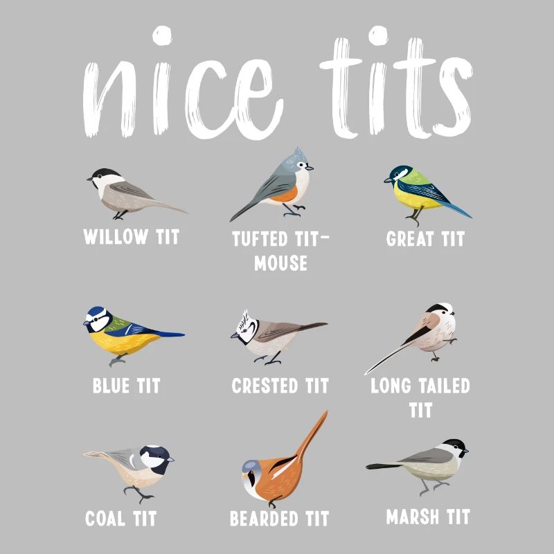 Bird watching Gift Funny Ornitology - Nice tits