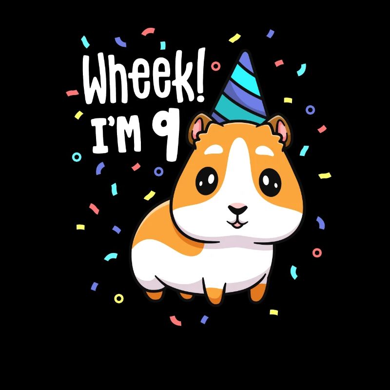 Fête d’anniversaire de cochon d’Inde Wheek Enfants de 9 ans