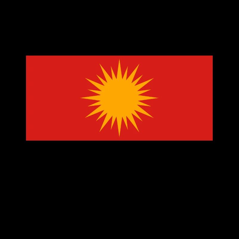 Drapeau ezidxan drapeau ezidi sur le dos