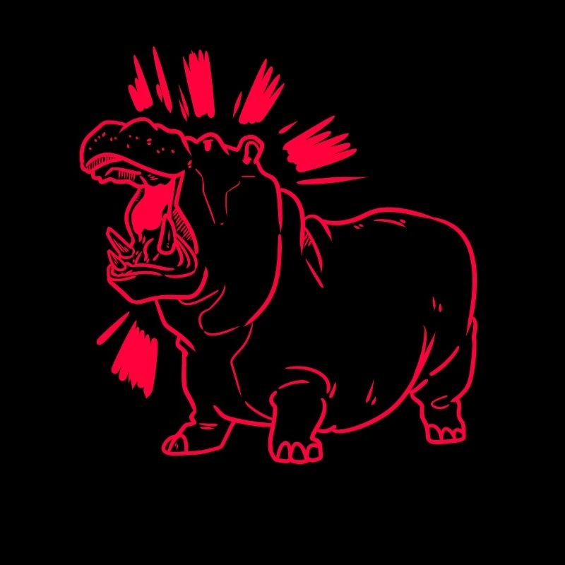 Hippopotamus roar