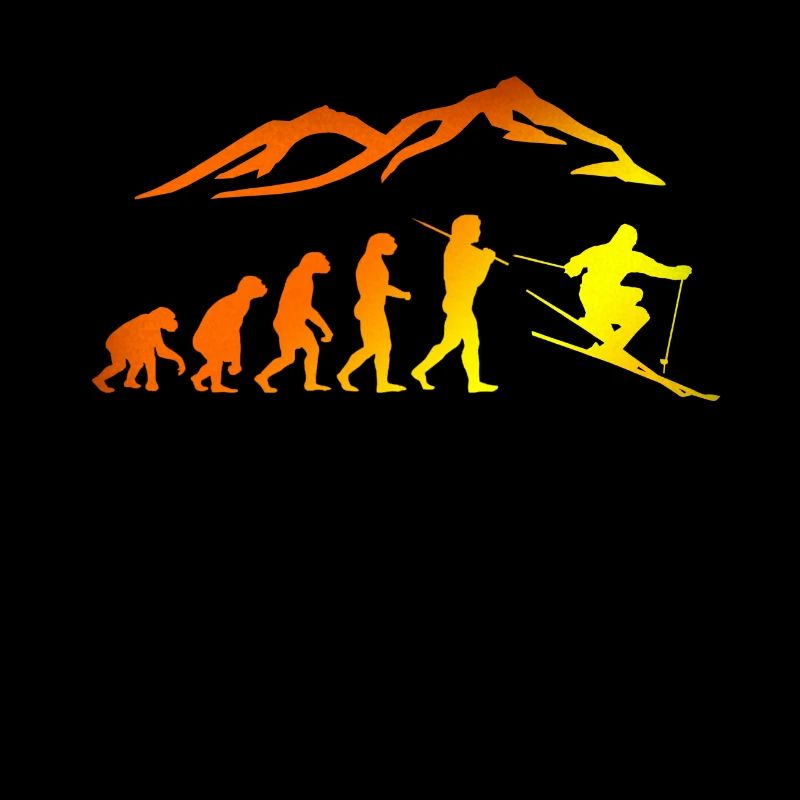 Ski Evolution Skifahrer Schnee Winter