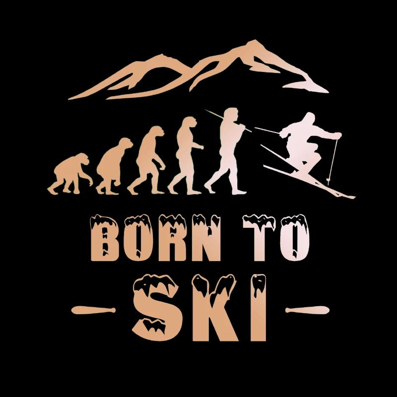 Ski Evolution Born to Ski Skifahrer