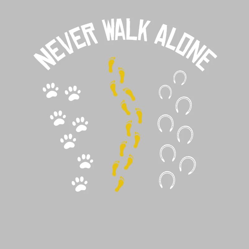 Never walk alone Pferd Katze Cat Geschenkidee