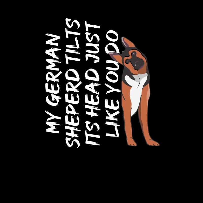 Deutscher Schäferhund Kopf drehen Hundebesitzer