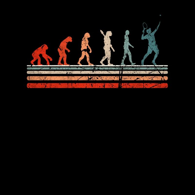 Tennis retro vintage evolution for tennis players
