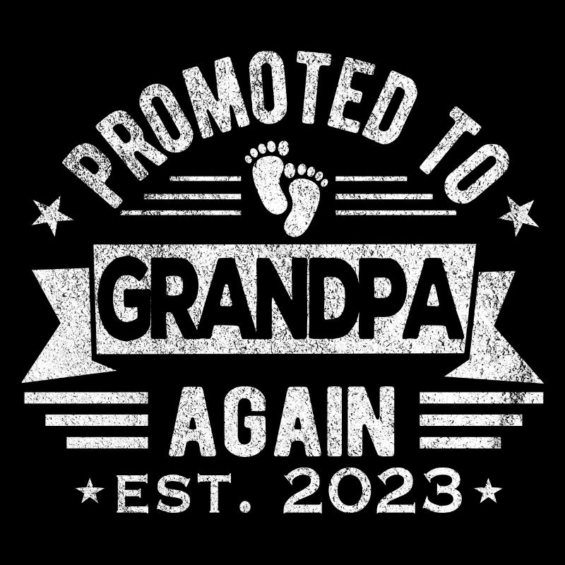 Wieder zum Opa befördert 2023 Retro werdender Opa
