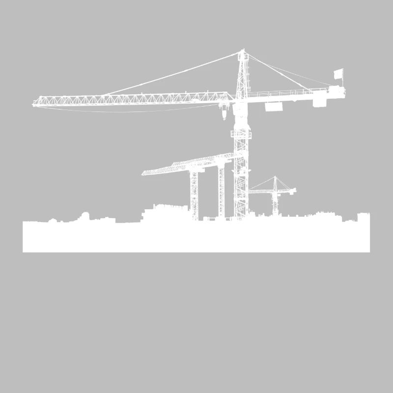 Crane construction site
