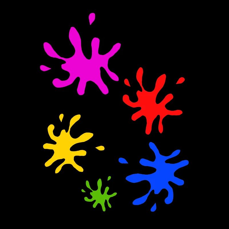 Éclaboussures de couleurs colorées
