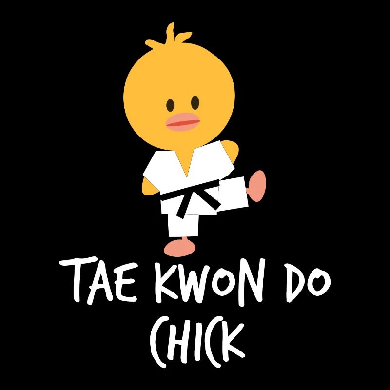 Tae kwon do Frau Mädchen Chick lustig Geschenk