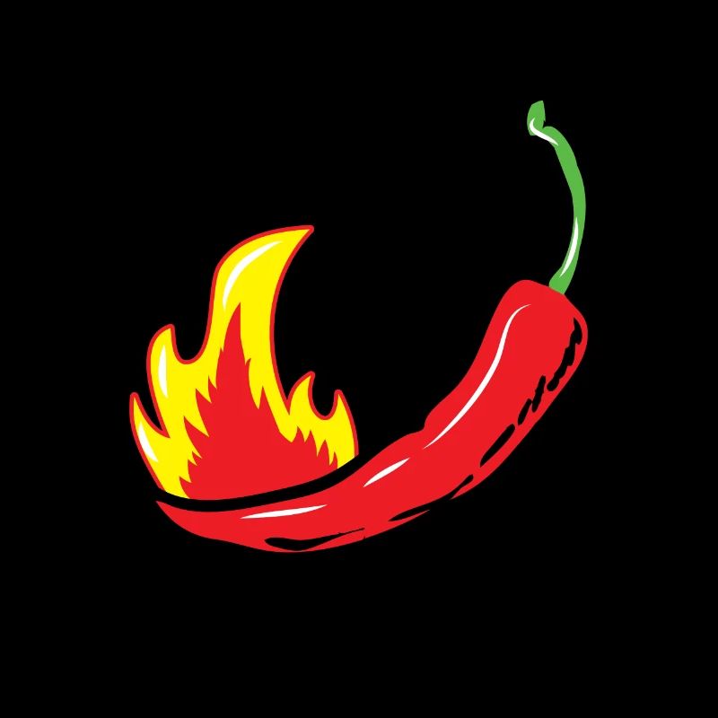 Flaming hot spicy pepper - chili sauce