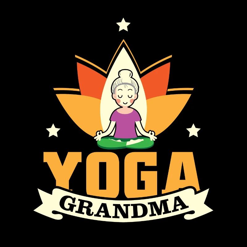 Yoga Oma Relax Großmutter Meditation