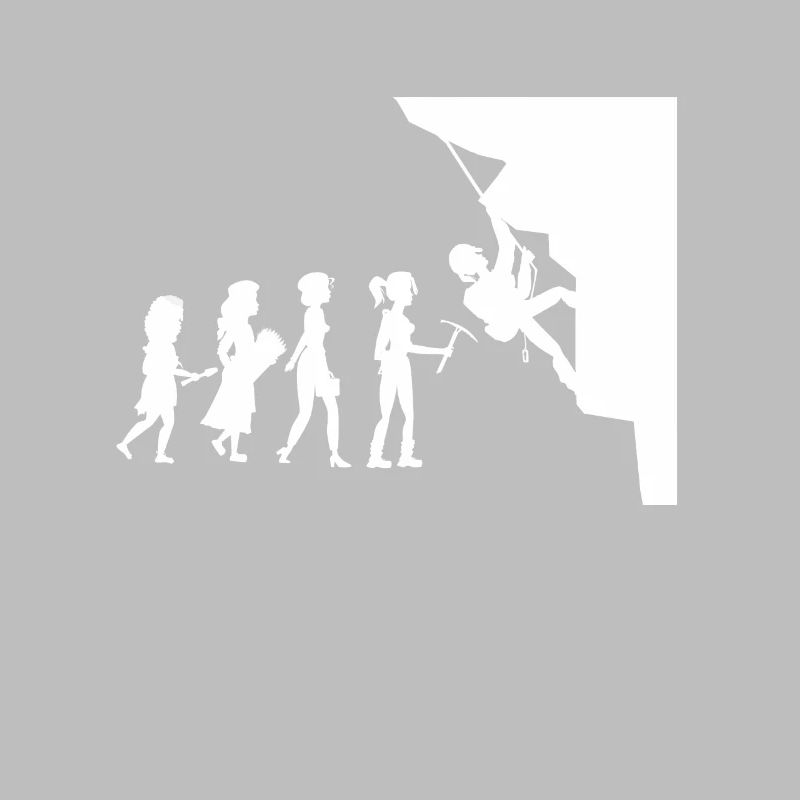Climber evolution rock wall climber