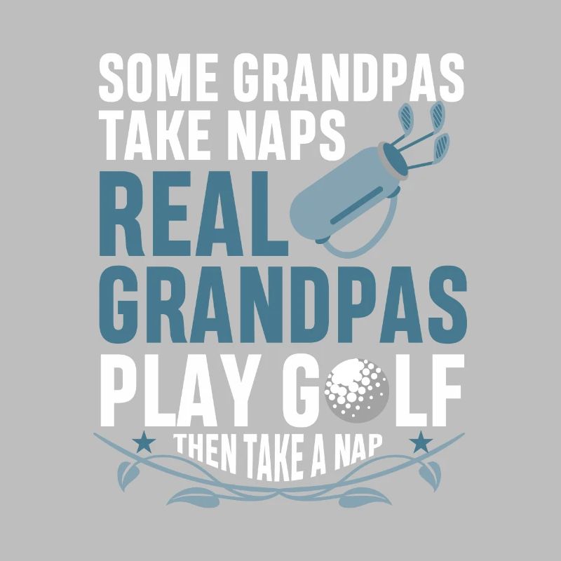 Golfer Opa Golf dann Nickerchen Schlafen