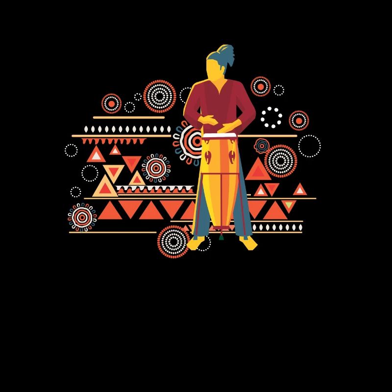 Conga drums art drummer musicians