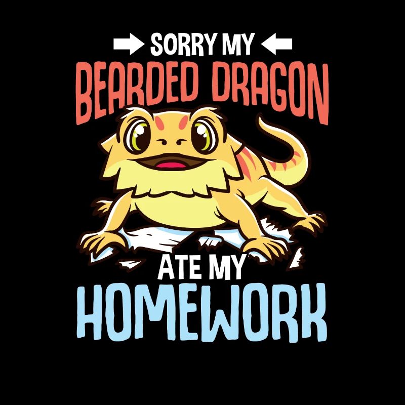 Drôle de devoirs excuse enfants dragon barbu