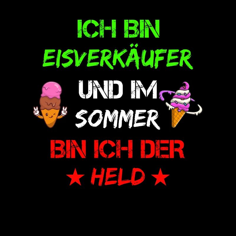 Eisverkäufer Eisdealer Eis Eiscreme Waffeleis