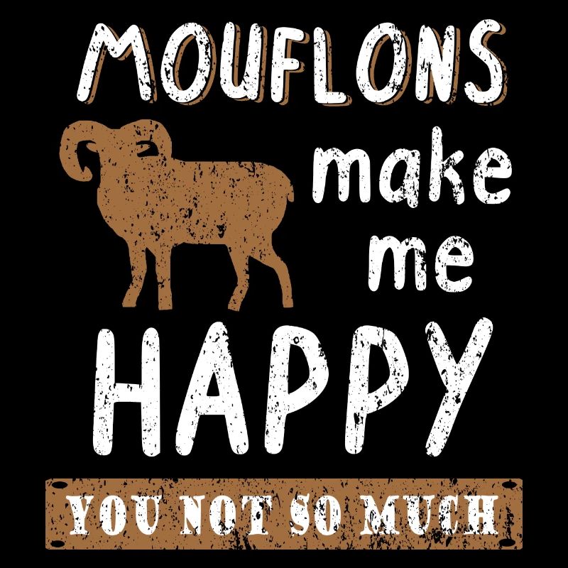Drôle de mufflon sort mouton sauvage nature forêt