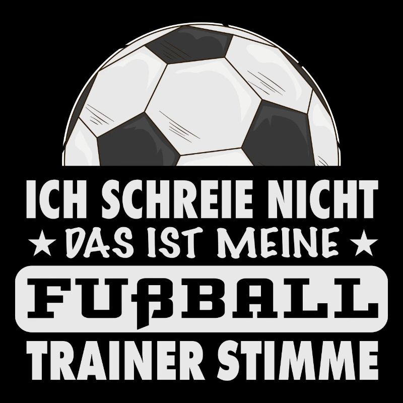 Fußball Trainer Stimme lustiger Spruch Geschenk