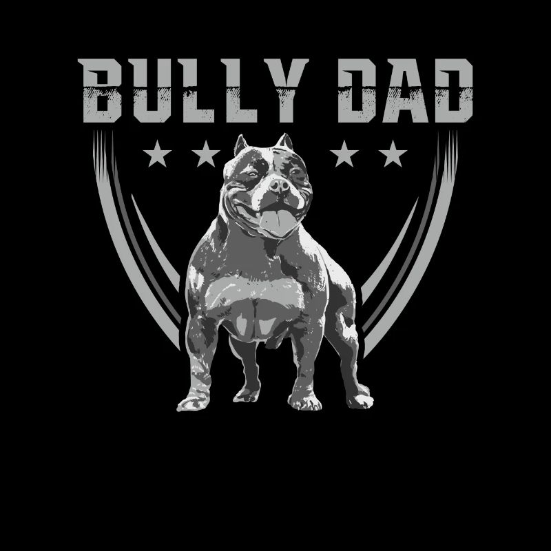 Bully Dad American Bully Hundebesitzer Geschenk