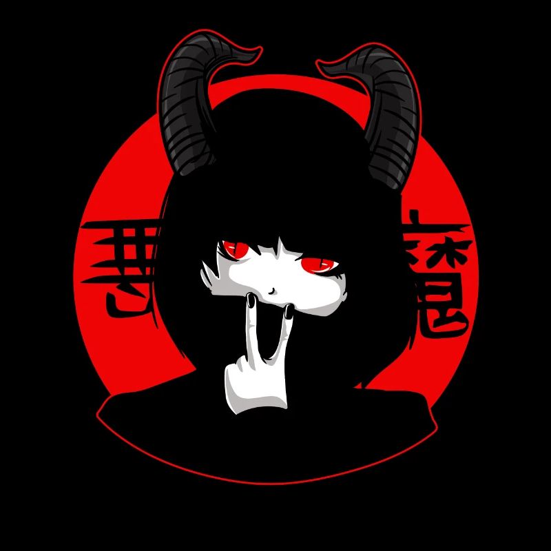Kawaii Anime Nu Goth Style Punk Occulte Emo