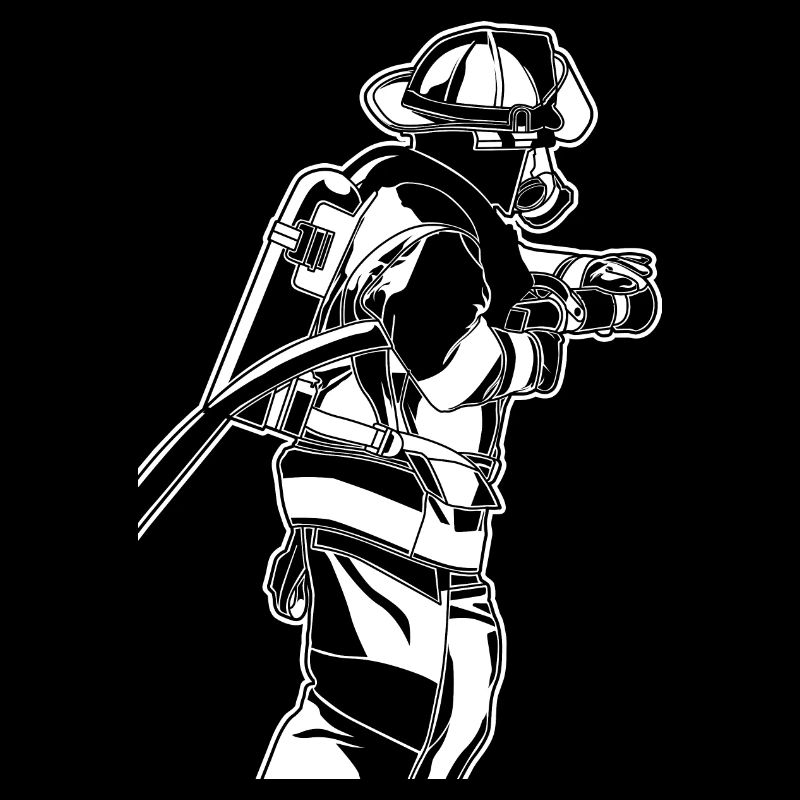 Feuerwehrmann Skizze