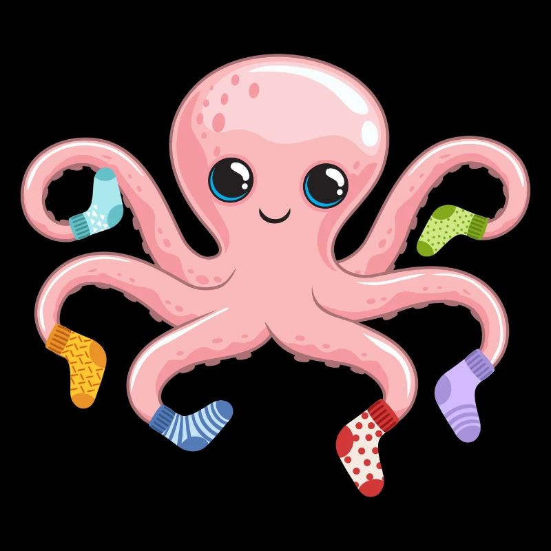 Kawaii Pieuvre douce Pieuvre Marine