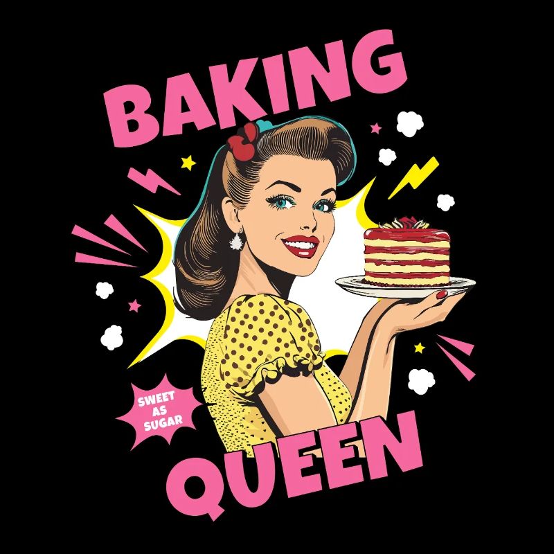 Baking Cake Baking Queen Baking Fairy Baker Pop Art
