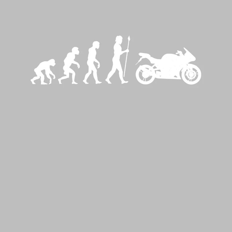 Motorrad Motorradfahrer Evolution Biker