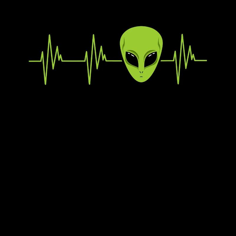 Alien Space Ufo Believers Support Head Heart