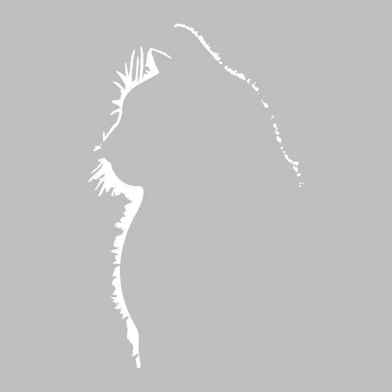 Cat Katzen Silhouette Licht Reflektion Katzenshirt