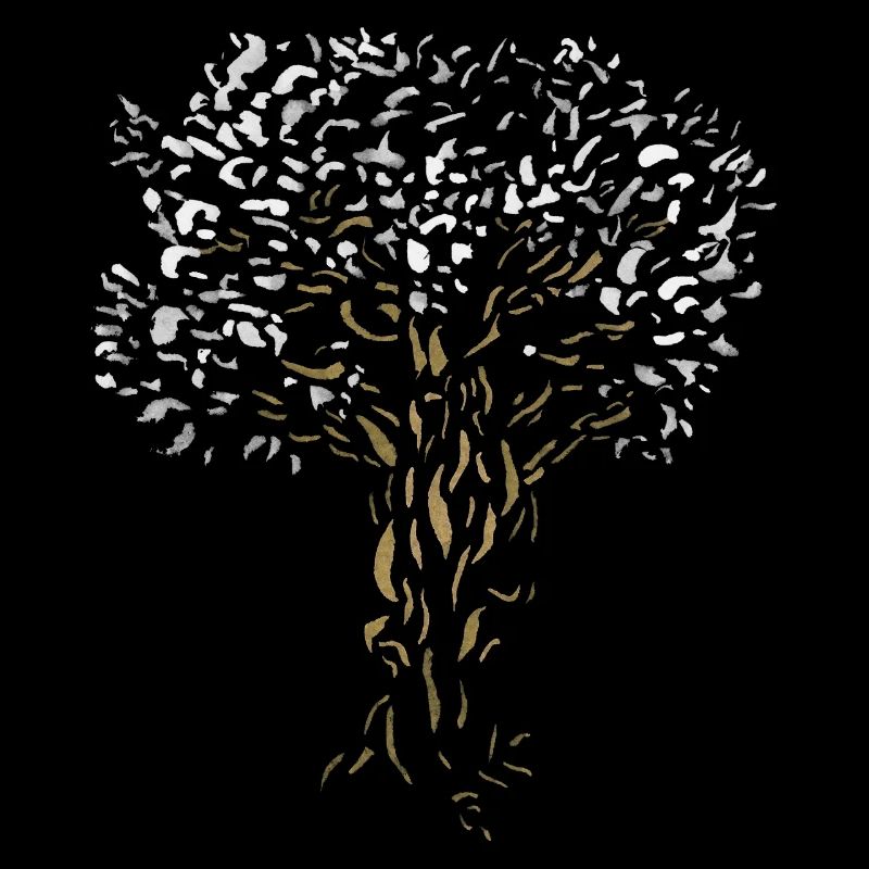Baum - Esche / Weltenbaum Natur Aquarell Malerei