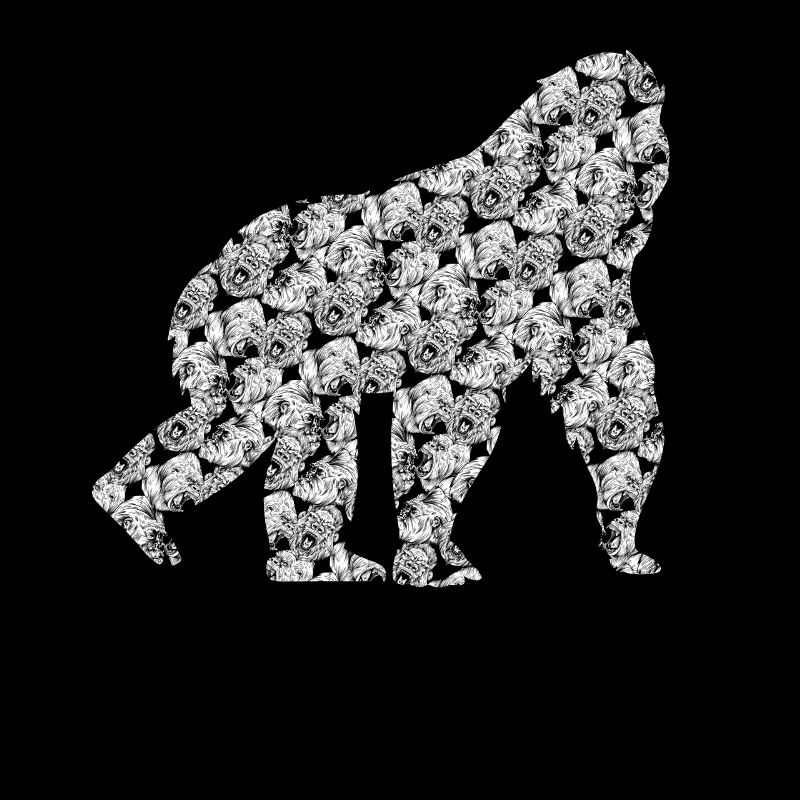 Gorillas Muster Gorilla