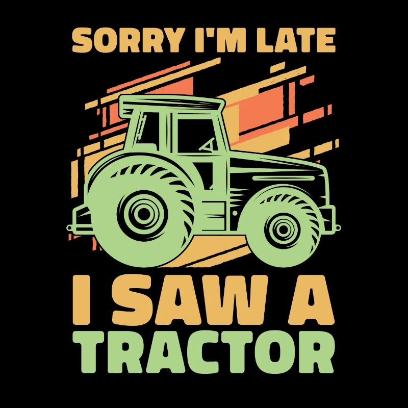 Ich Habe Einen Traktor Auf Einem Bauernhof Gesehen