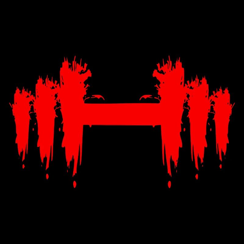 Hantel Design Kurz Hanteln Rot