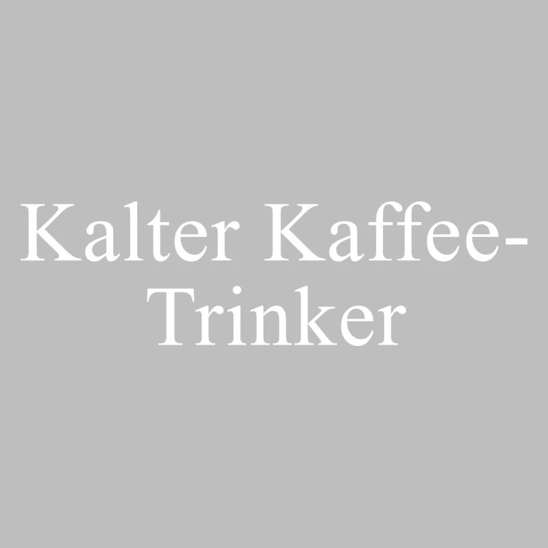 Cold coffee drinker