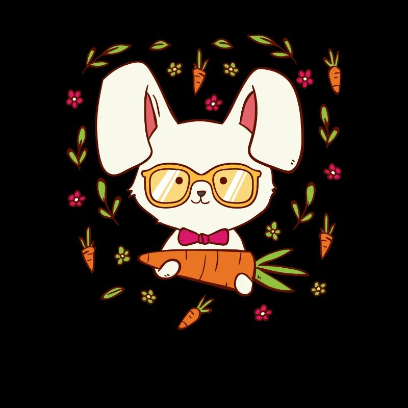 Lapin de lapin lapin nerd lapin pour filles + garçons