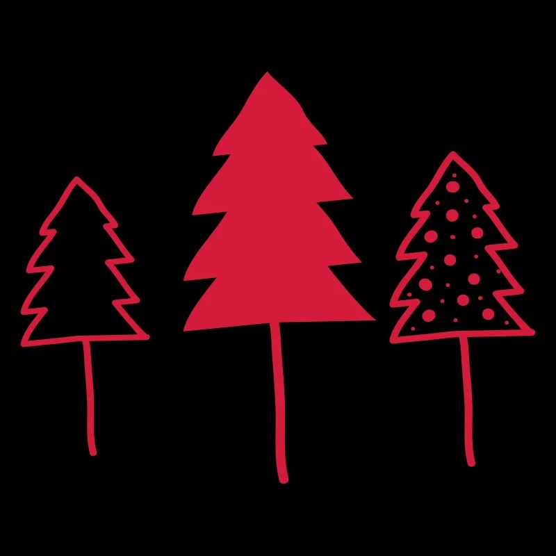 Sapins, noël, arbre de noël, forêt