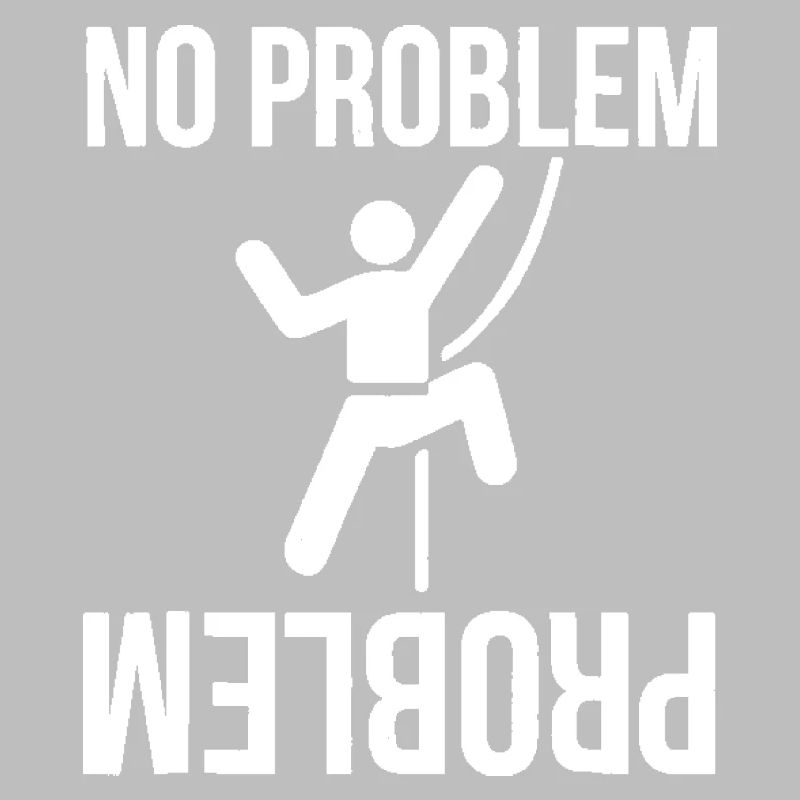 No Problem Funny Novelty Rock Climbing Gif