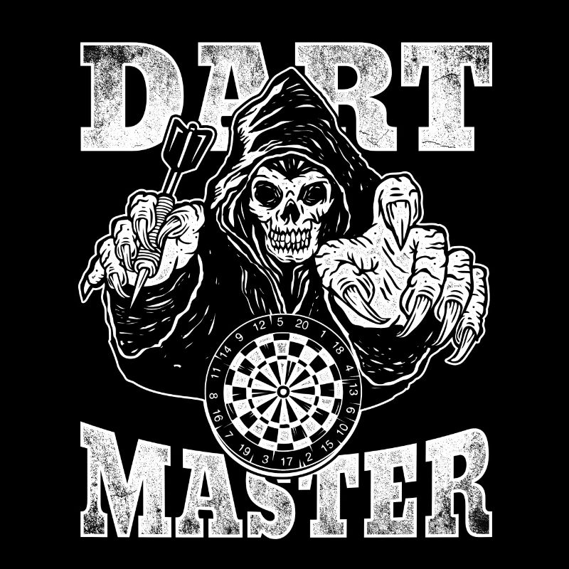 Tournoi de fléchettes Dart Master Skull Darts Player