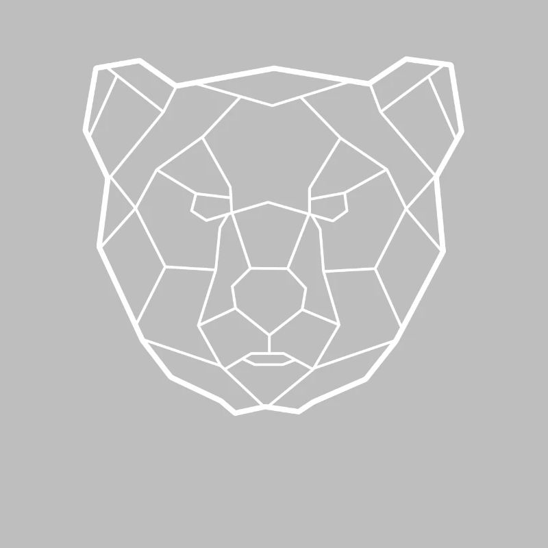 Geometry Bear Berlin Bear Head Design geometric
