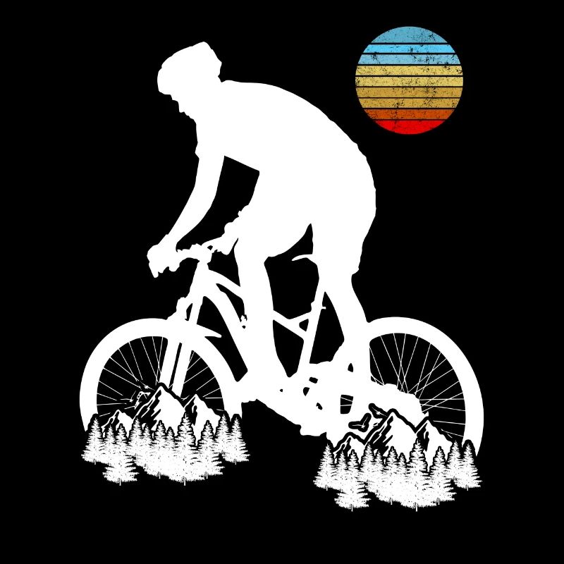 VTT Biker Retro Style Vintage Downhil