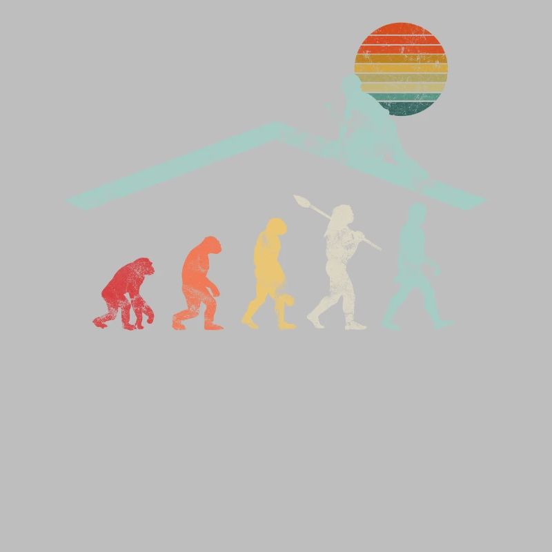 Dachdecker Handwerker Zimmermann Evolution